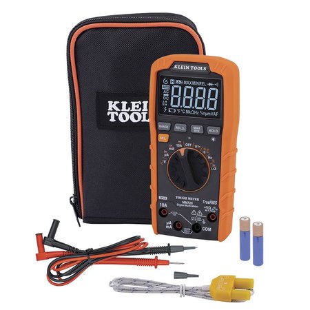 Klein Tools Digital Multimeter, TRMS Auto-Ranging, 1000V, Temp, Low Impedance MM720